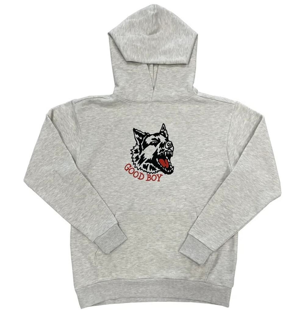 Market Studios German Shepard Good Boy -He Wont Bite Hoodie Womens Sz Small NWOT